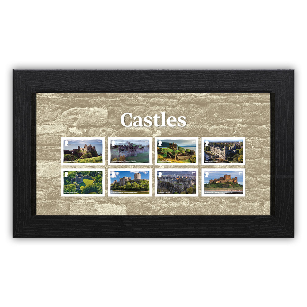 Castles Framed Stamp Set from Royal Mail