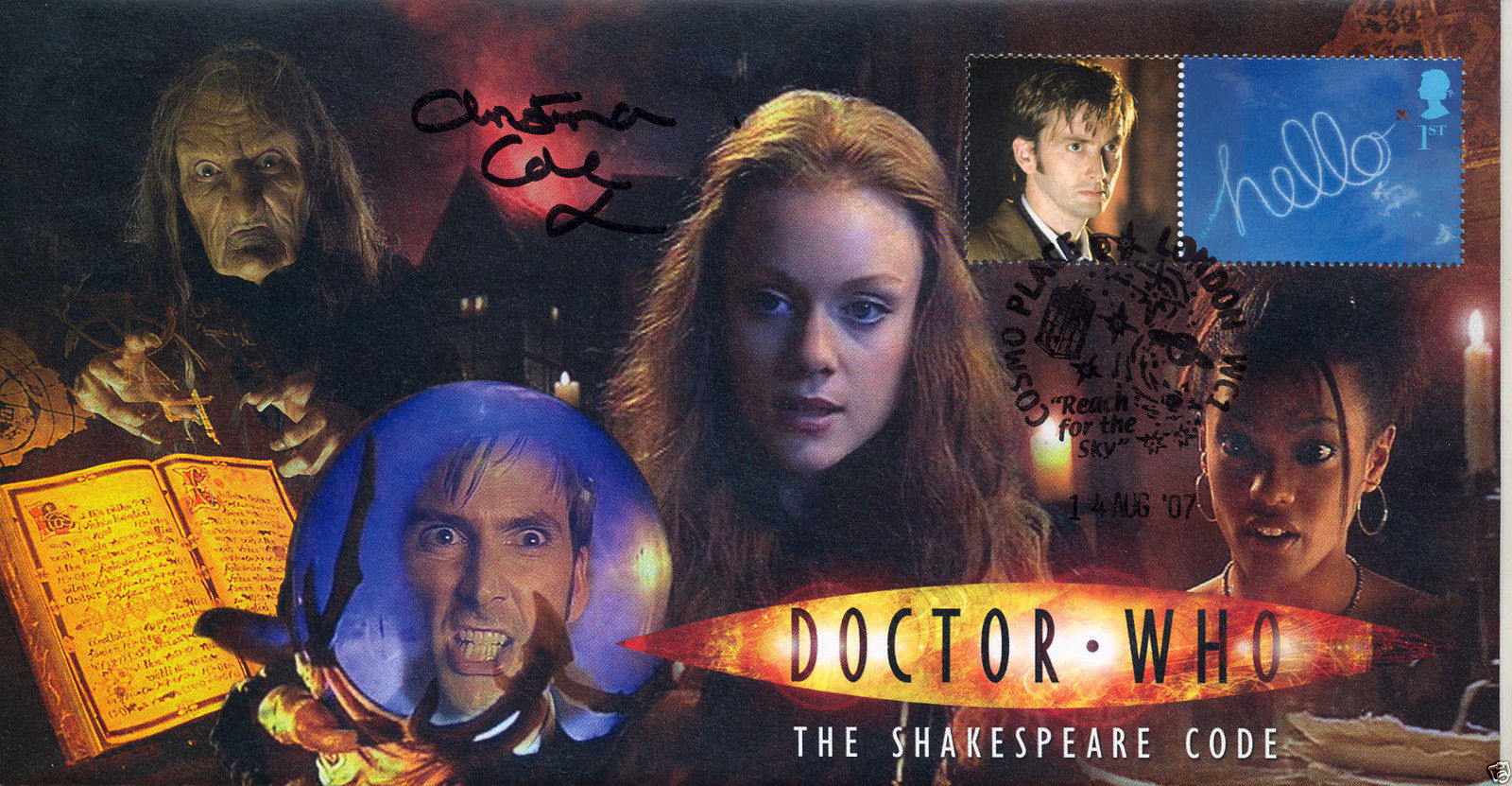 Doctor Who The Awakening Classic Episode Stamp Cover Signed MARK STRICKSON