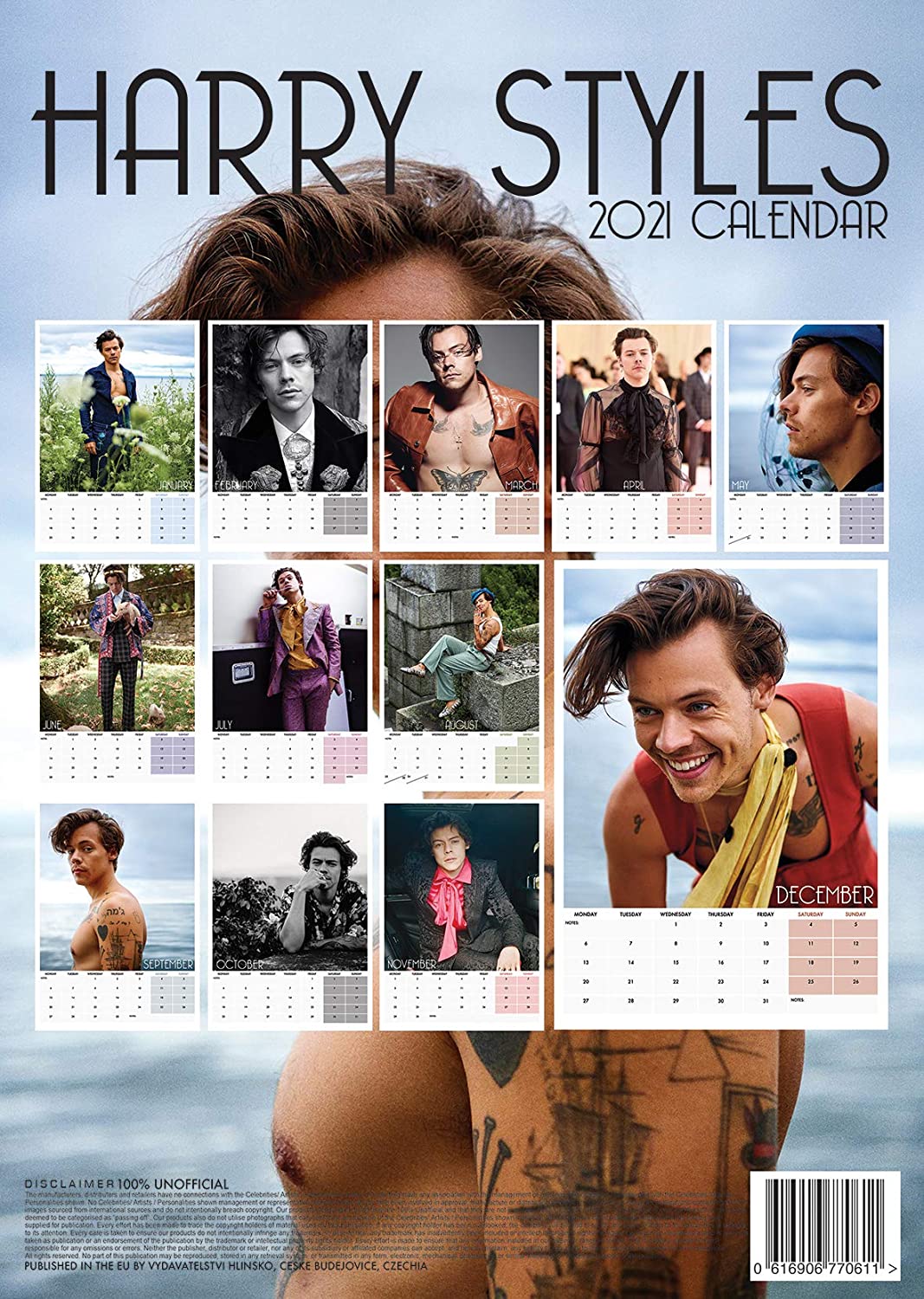 HARRY STYLES 2021 Wall Calendar Large A3 Size NEW & SEALED 616906770611 ...