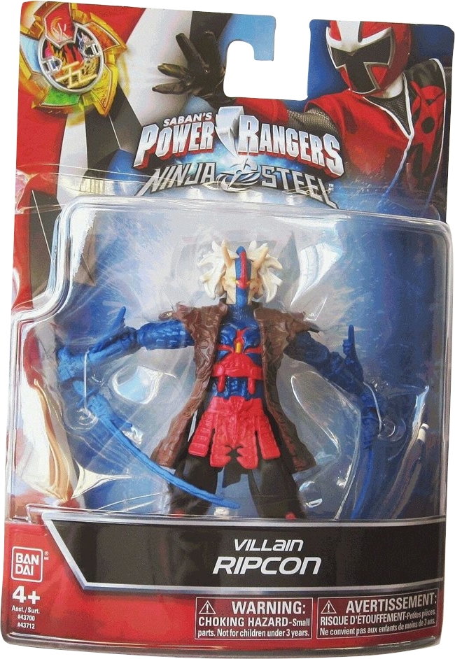 Power Rangers Ninja Steel Villain Ripcon Figure NEW BUT DAMAGED ...