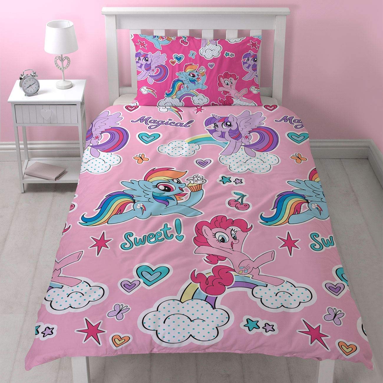 My Little Pony Duvet Set Single Size Reversible Pink Design NEW ...