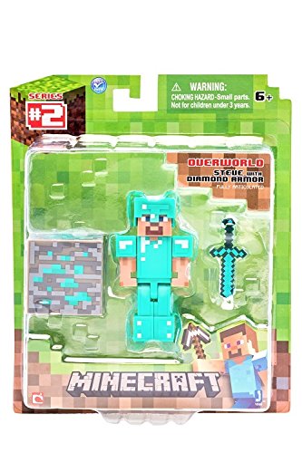 Minecraft Diamond Armour Steve 3 inch Action Figure - NEW | eBay