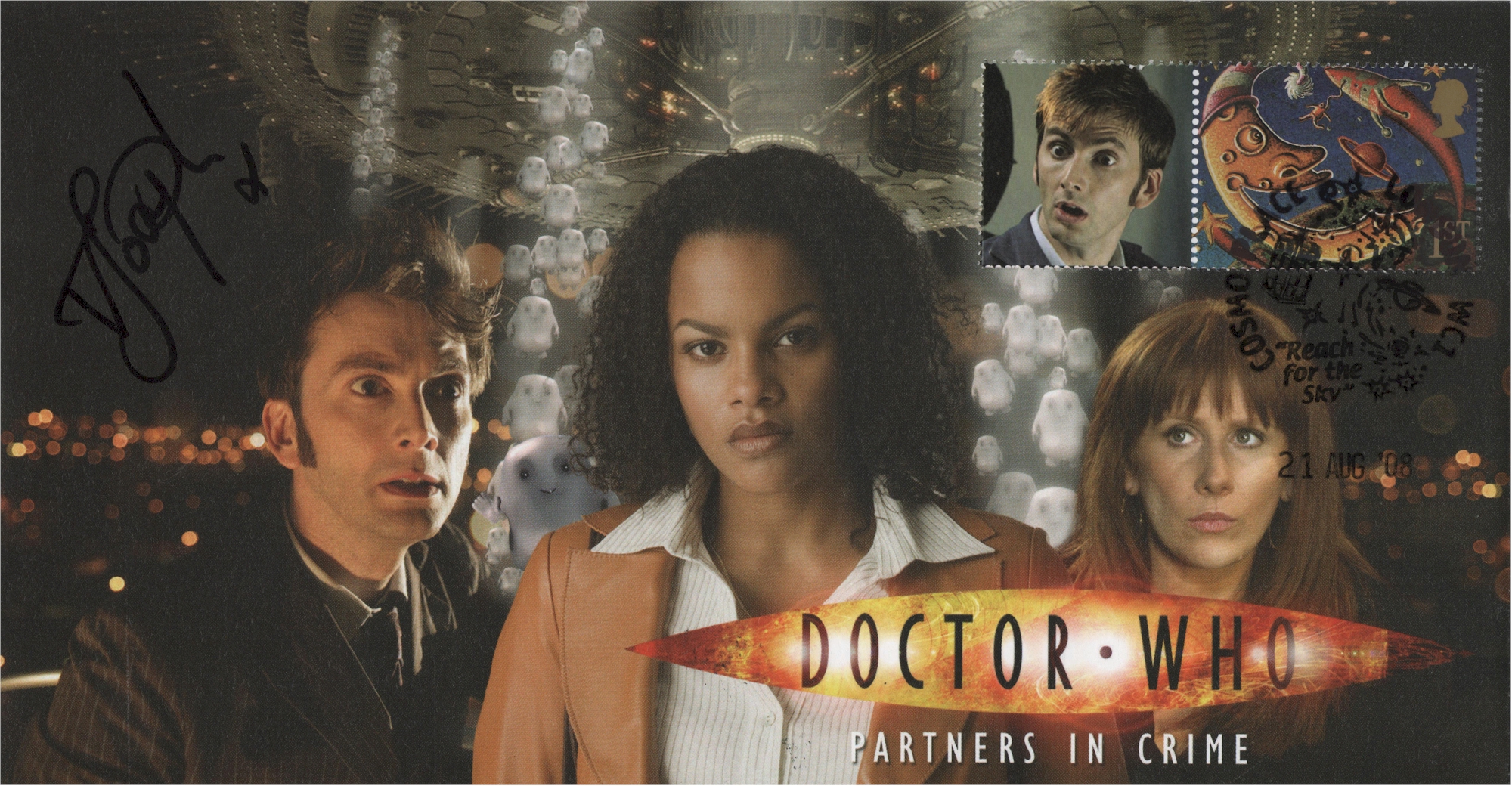 Doctor Who Battlefield Episode Collectable Stamp Cover Signed ANGELA BRUCE