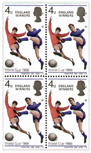 5 x Great Britain Football-England World Cup Winners 1966 collection mnh