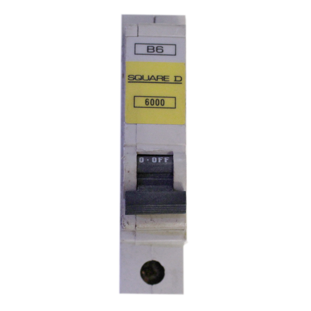 SQUARE D QOE 6000 RANGE B6 6 AMP CIRCUIT BREAKER.QO106EB6