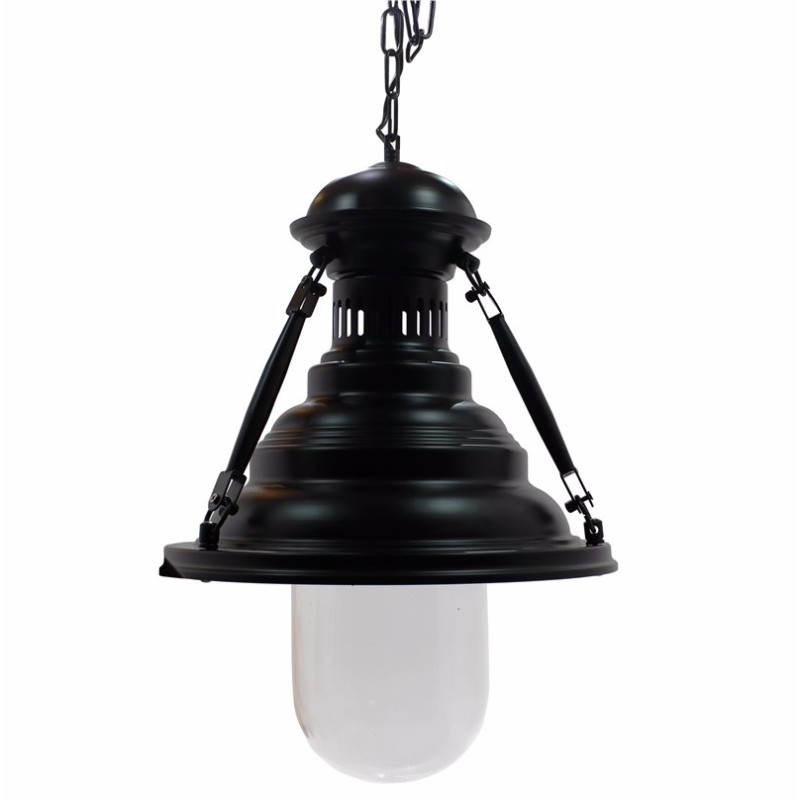 Details About Ottawa Traditional Industrial 8w Hanging Ceiling Led Light In Black Home Retail