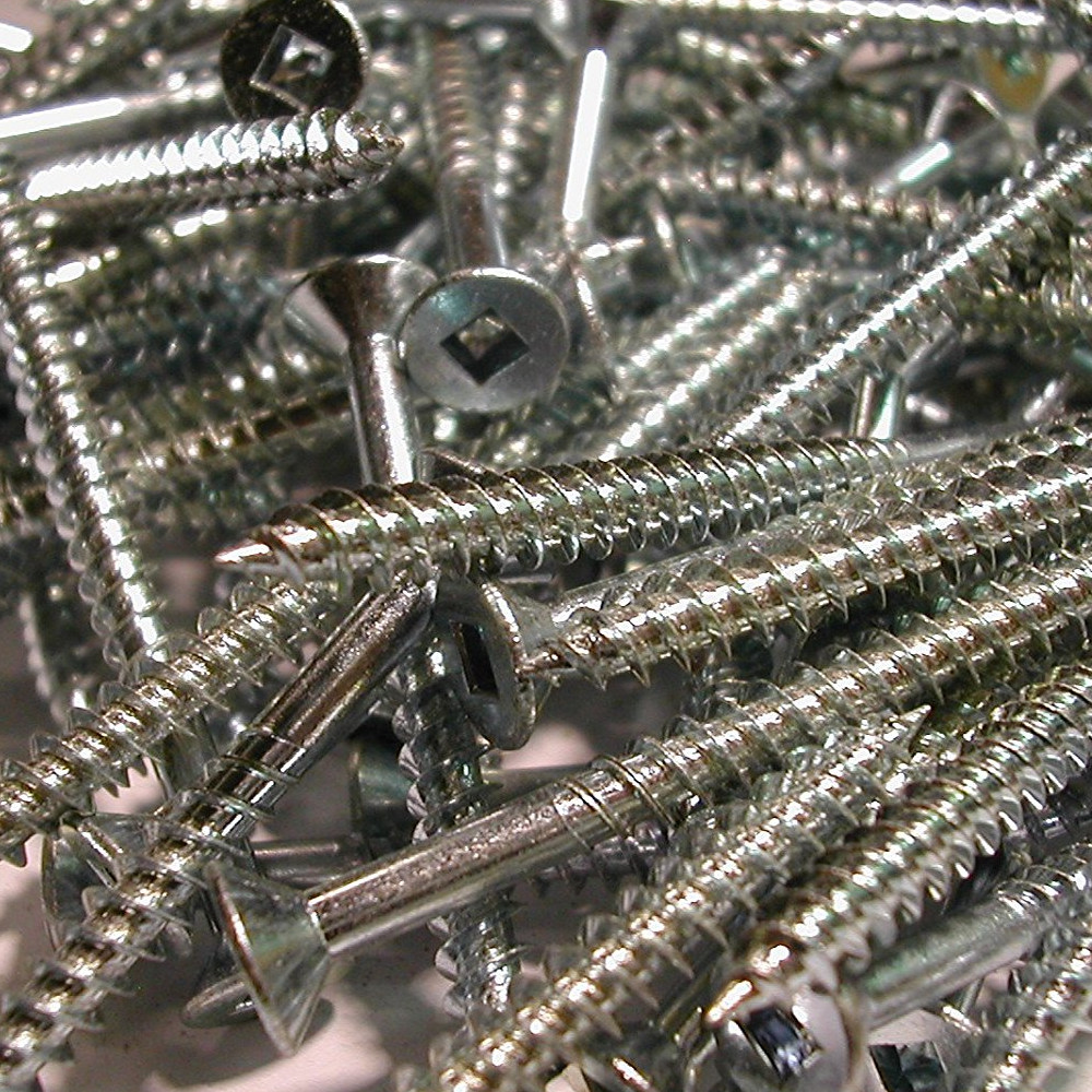 CSK Square Drive Countersunk Recess BZP Screw Series Wood, Chipboard ...