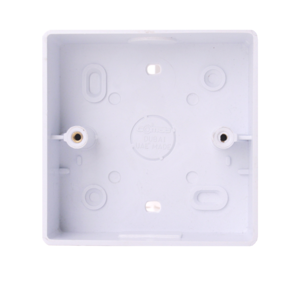 1G PVC Surface Mounted Box 32mm Deep Single Pattress Box 20mm Conduit