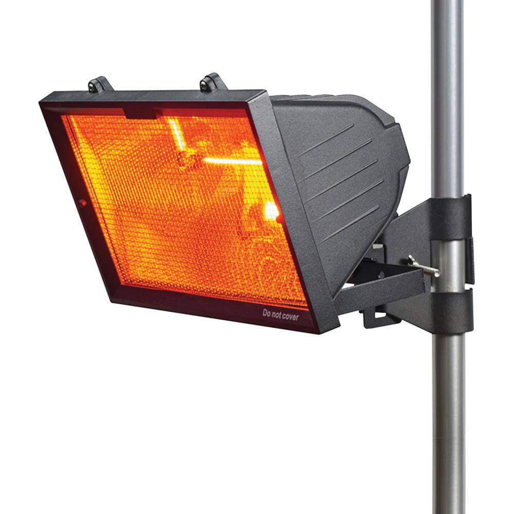 Knightsbridge 1300W Outdoor Infrared Patio Garden Wall Heater Black