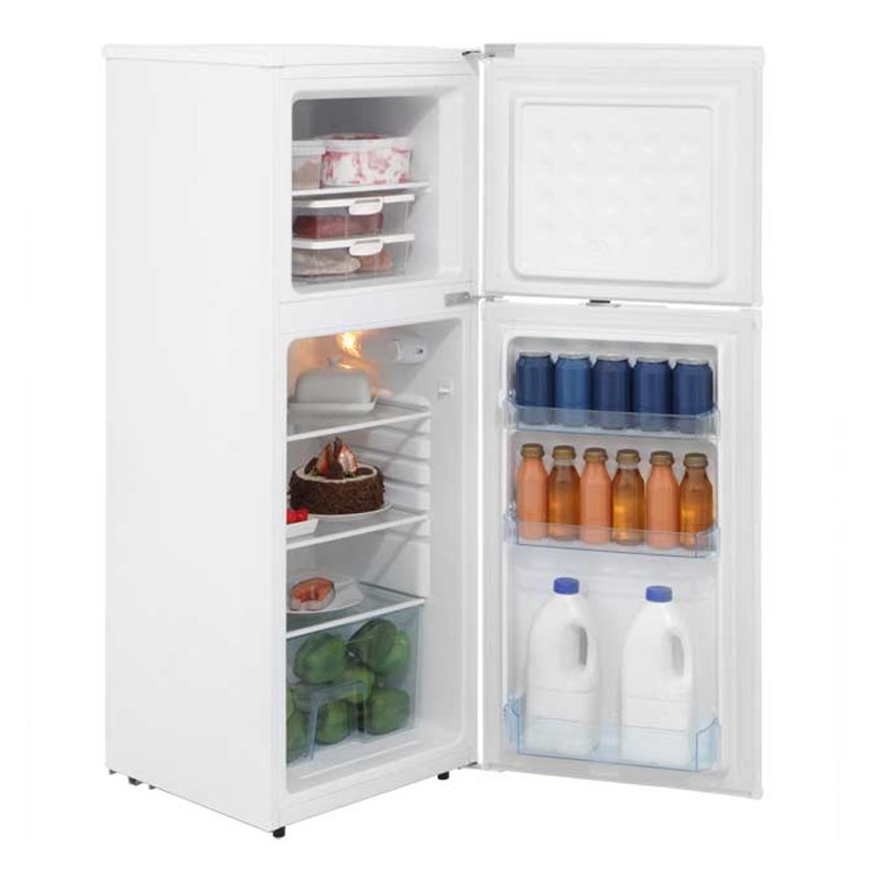 White 136 Litre Under Counter Compact Refrigerator Fridge Freezer LEC
