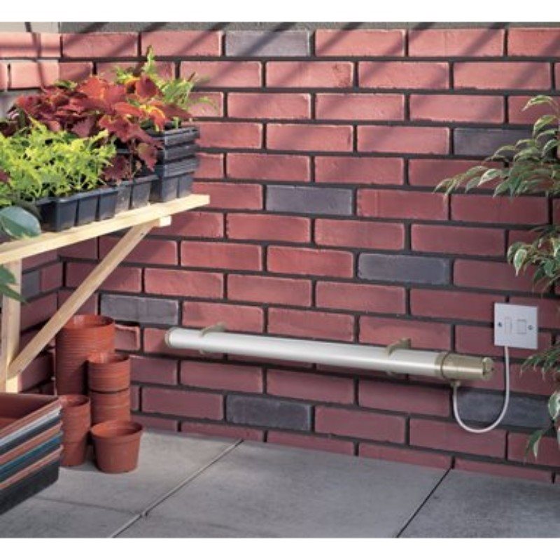 Eco Tubular 6Ft Heater 240W Electric Thermostatic Space Heater Garage