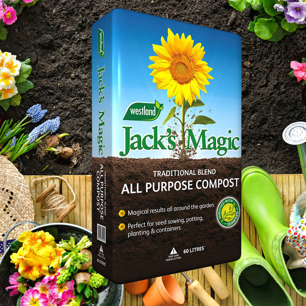 Westland Jack S Magic Multi Purpose Compost 60l Peat Based Garden Soil Bags Ebay