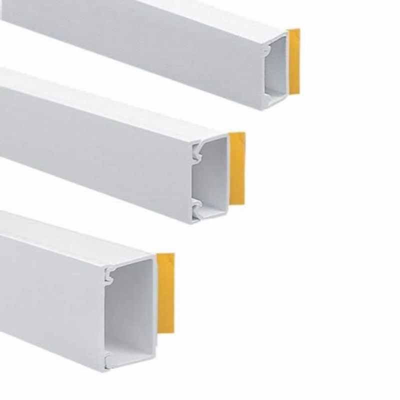Gaine de Câble Fil Mur TV 1 M auto-adhésif Cordon Mini Trunking blanc 30 mm x 15 mm