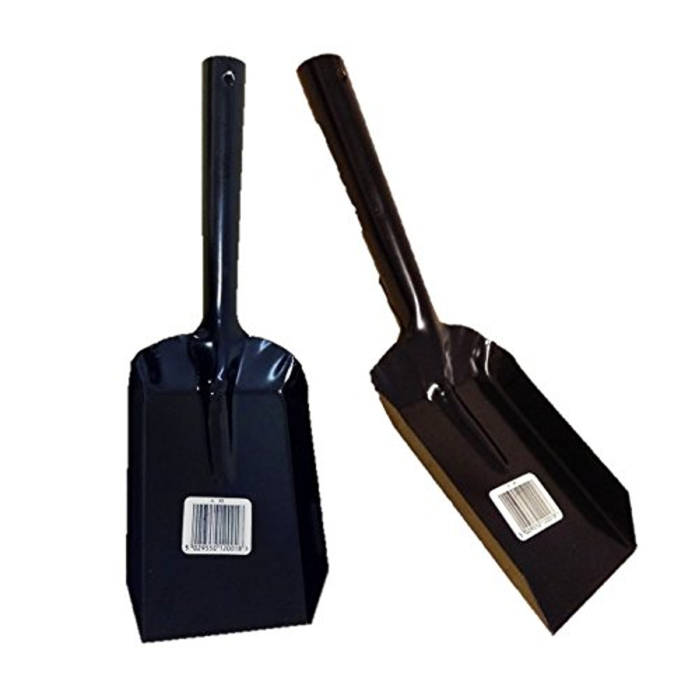 Coal Shovel Black Steel Metal for Coal, Logs, Ash, Dust Pan, Fireplace