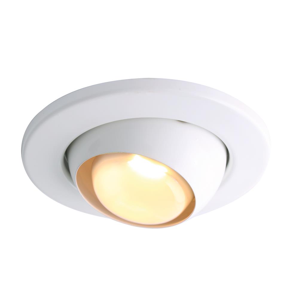 R80 80W Eyeball Mains Downlight 240V IP20 Light Fitting in White ...