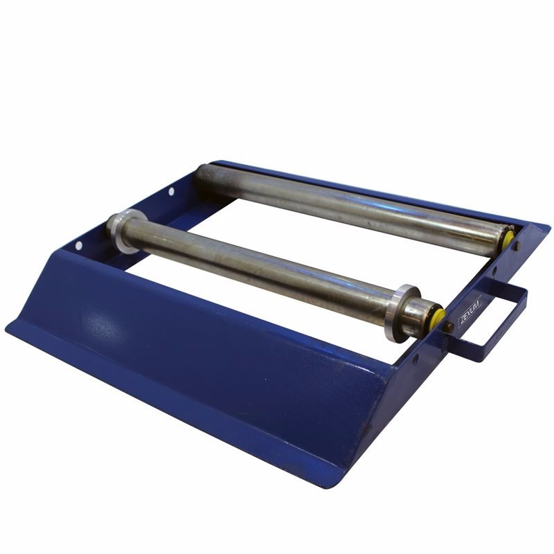Blue Electrical Cable Reel Drum Holder and DeReeling Dispenser Stand
