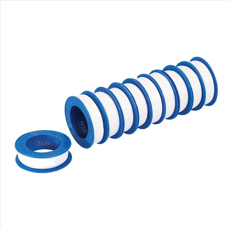 12mm x 12mm PTFE Plumbers Pipe Thread Sealing Tape, for Water Pipe