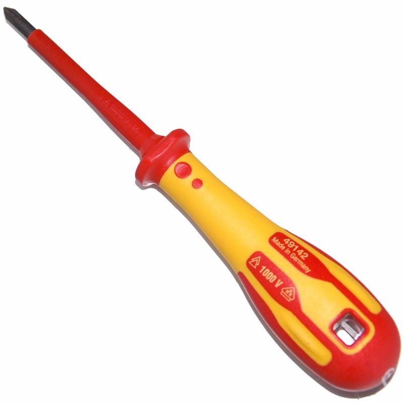 SATA VDE Insulated Phillips Screwdriver – #0 Tip, 10,000V Tested, S2 Steel Blade, ST61221SC - View #4