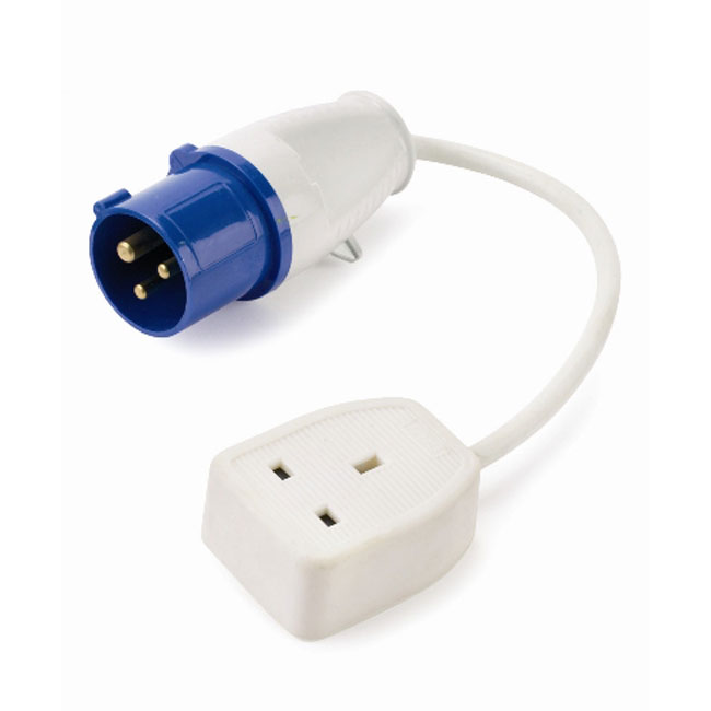 CARAVAN type HOOK UP PLUG to 13A SKT ADAPTER convertor GENERATOR LEAD 230V eBay