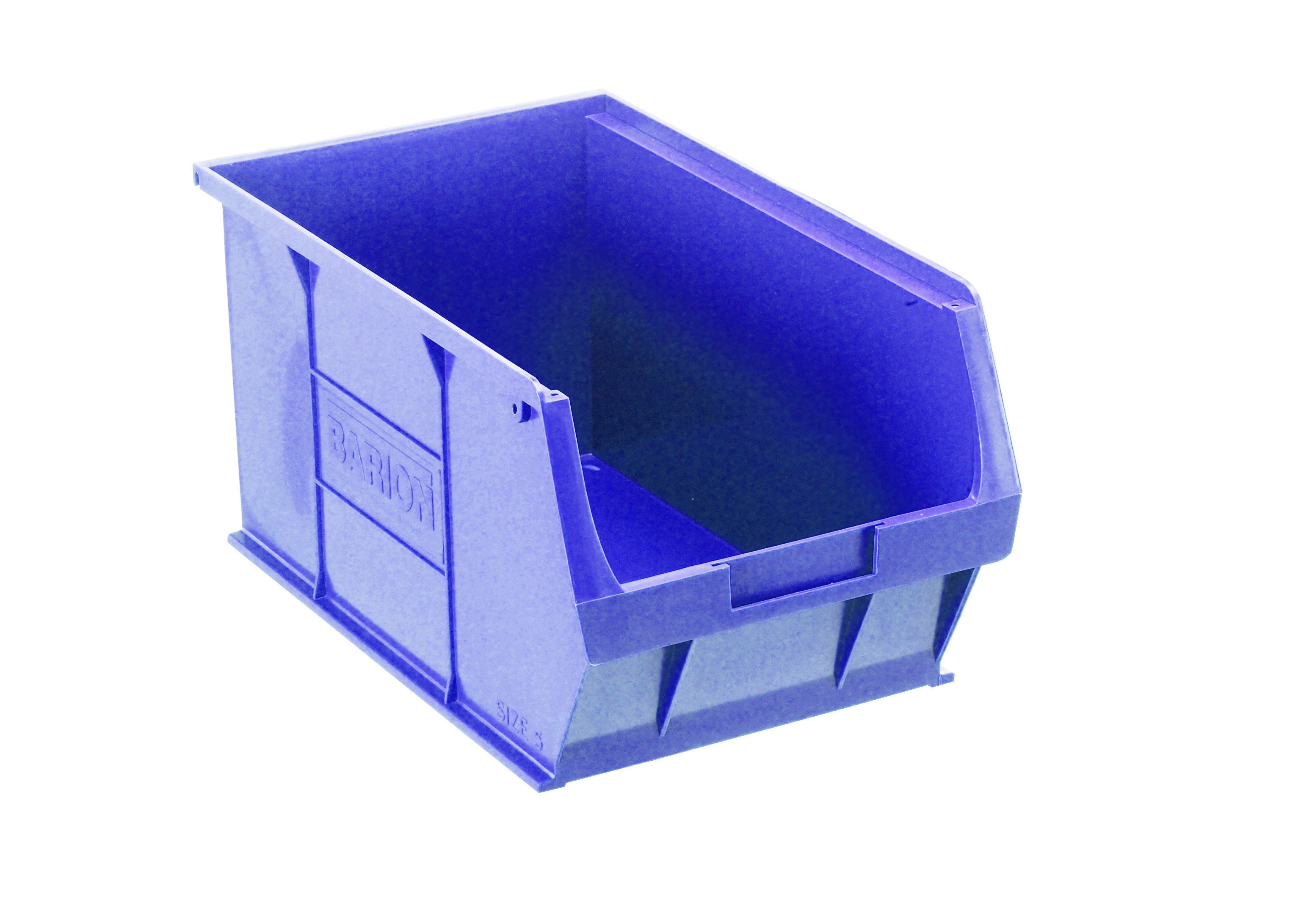 Barton Blue Storage Bins Plastic Stackable Bin 6 Sizes Store 