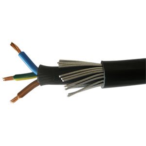 FANTASTIC 2.5mm SWA 6943X 3 CORE STEEL WIRE ARMOURED CABLE 50 METRES 
