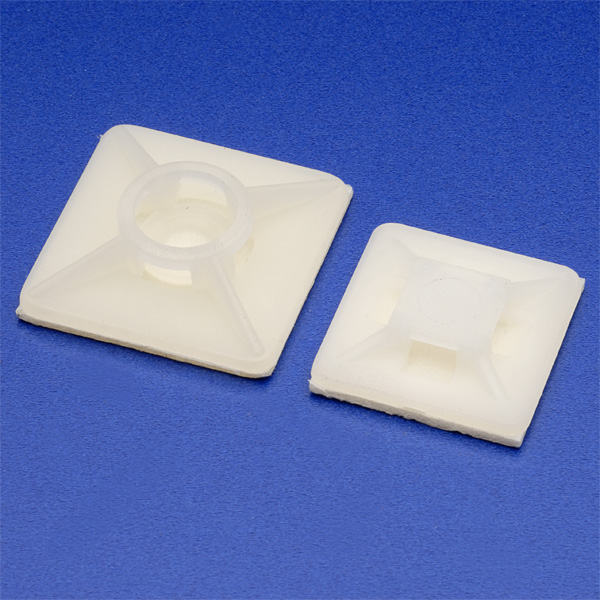 100 Pack Cable Tie Bases Self Adhesive 4 Way Mounts Quick Fast Tidy up