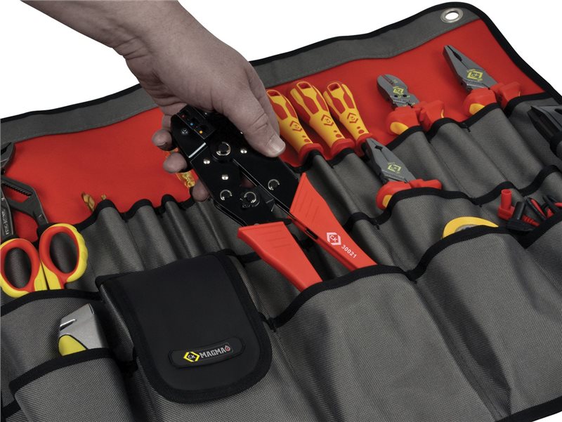 CK MAGMA MA2718 30 Tools Tool Plier Screwdriver Pocket Roll Pouch Bag Case C.K eBay