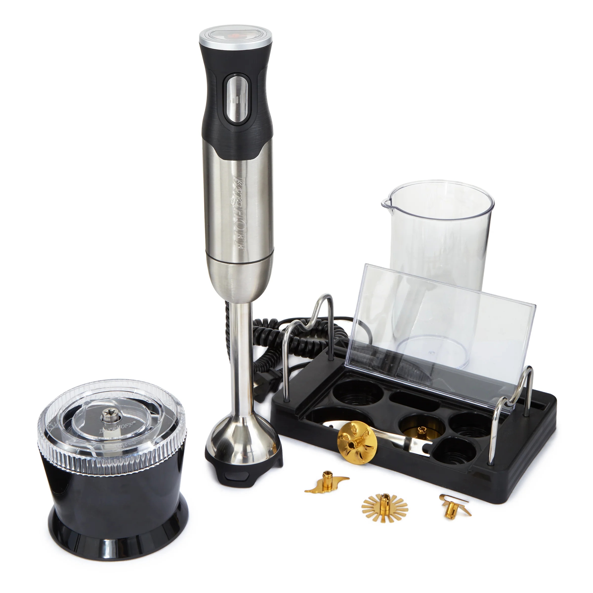 BergHOFF Cookware Blender Set Hand Held Food Processor Mixer Commercial for Soup
