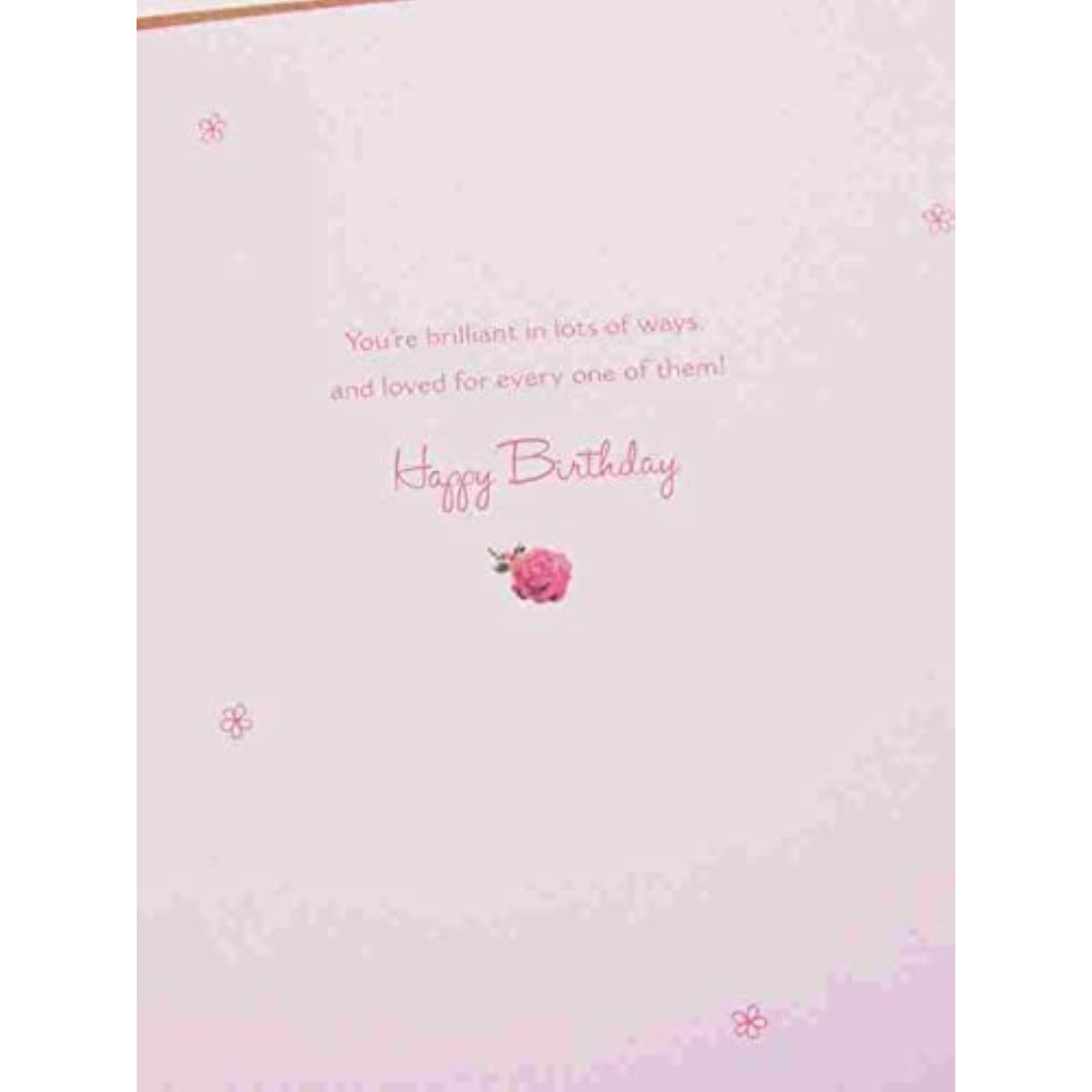 Girl in Pink Dress with Bird Granddaughter Birthday Card