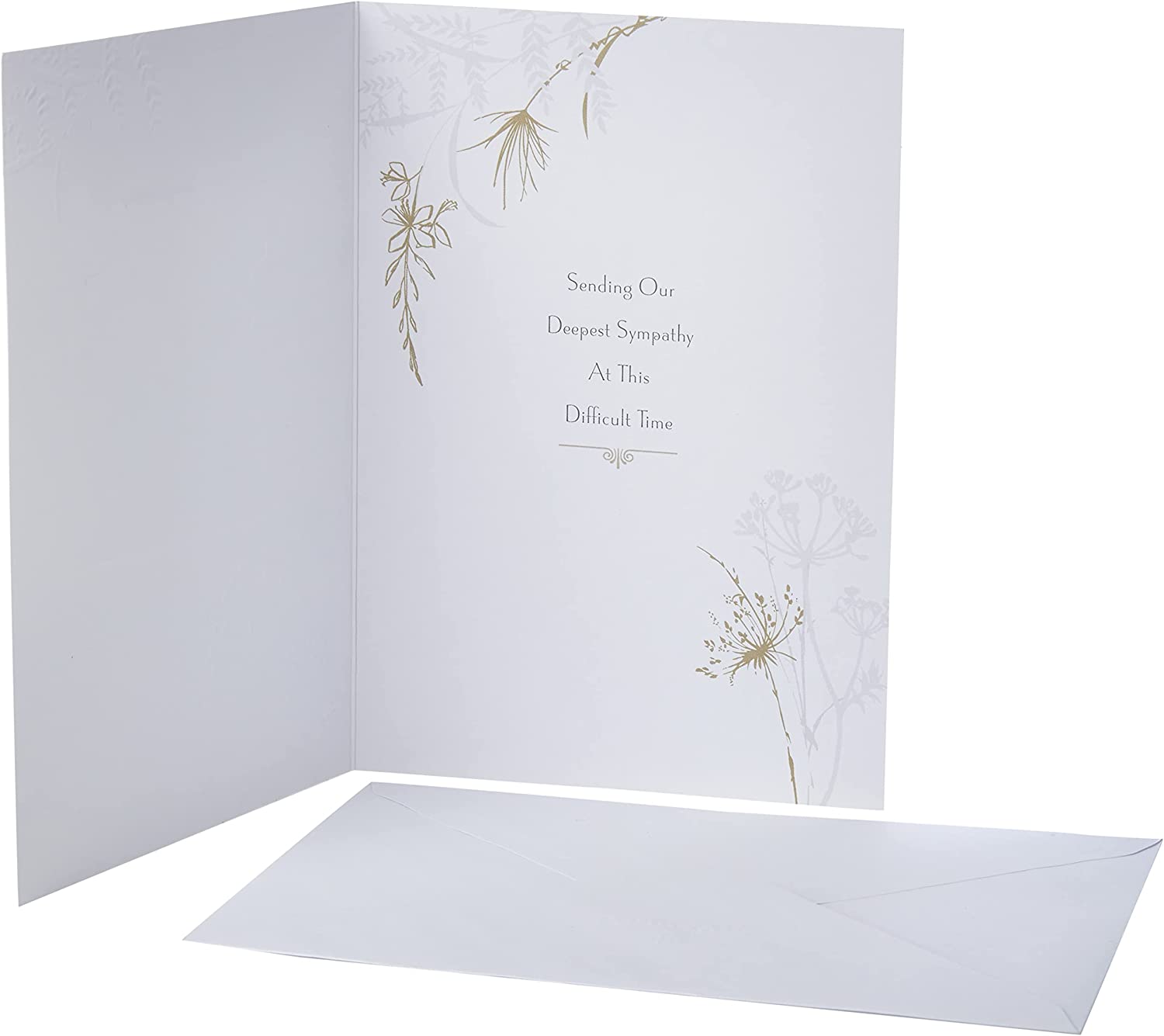 Contemporary Floral Design Sympathy Card