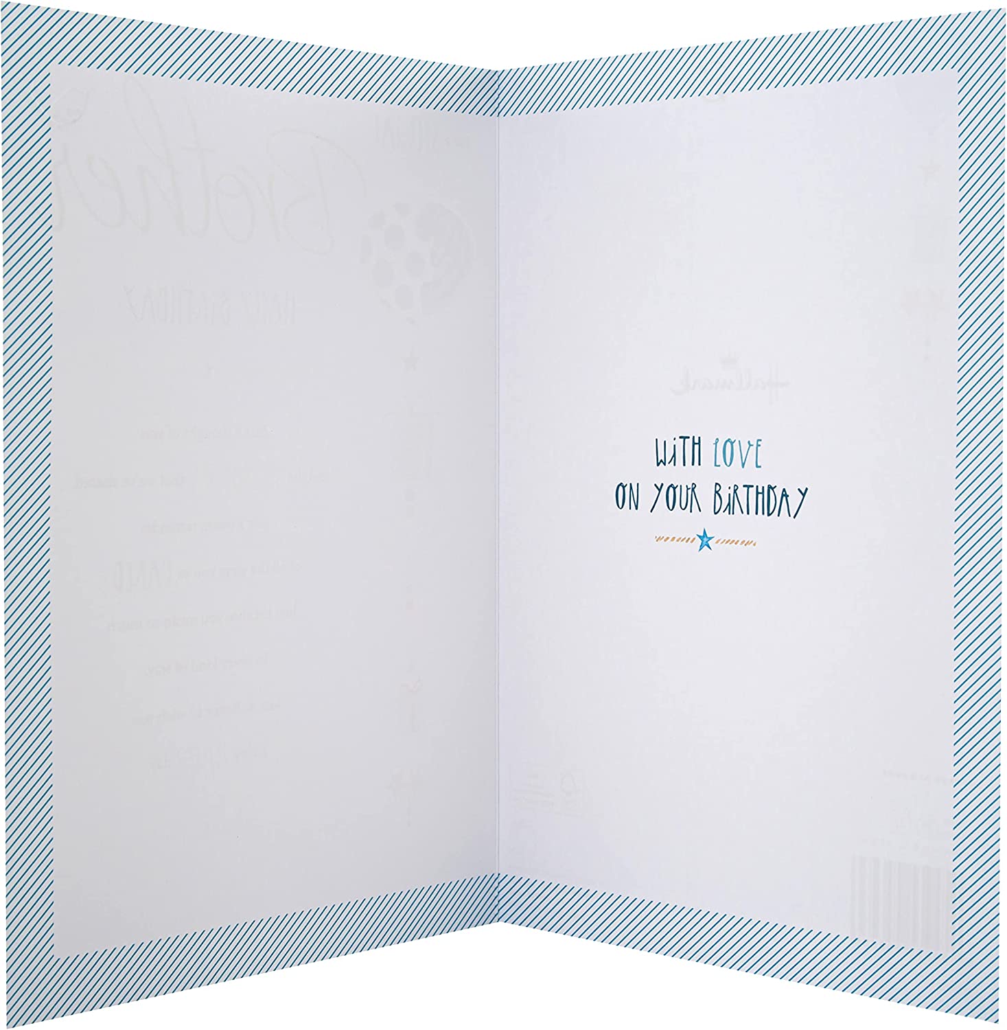 Traditional Written Verse Design Brother Birthday Card