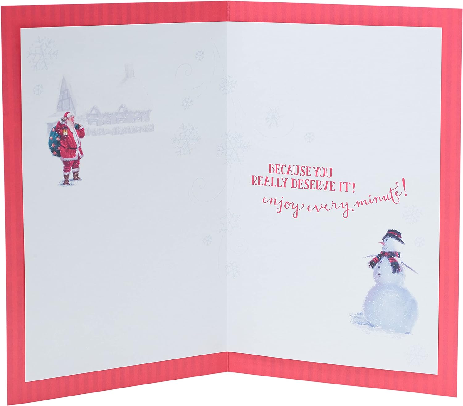 Santa and Snowman Dad Christmas Card