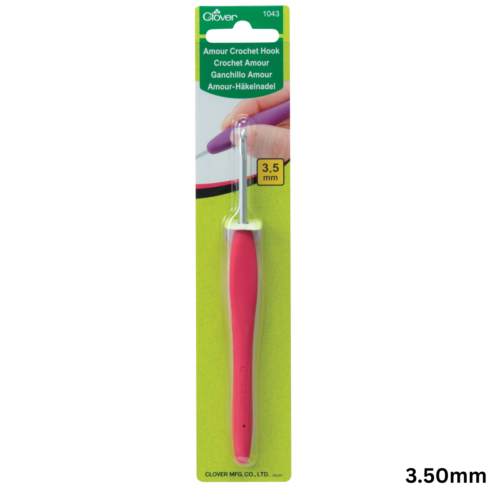 Clover Amour Soft Touch Crochet Hook Coloured All Sizes 0.6mm to 15mm Knitting - Picture 12 of 24