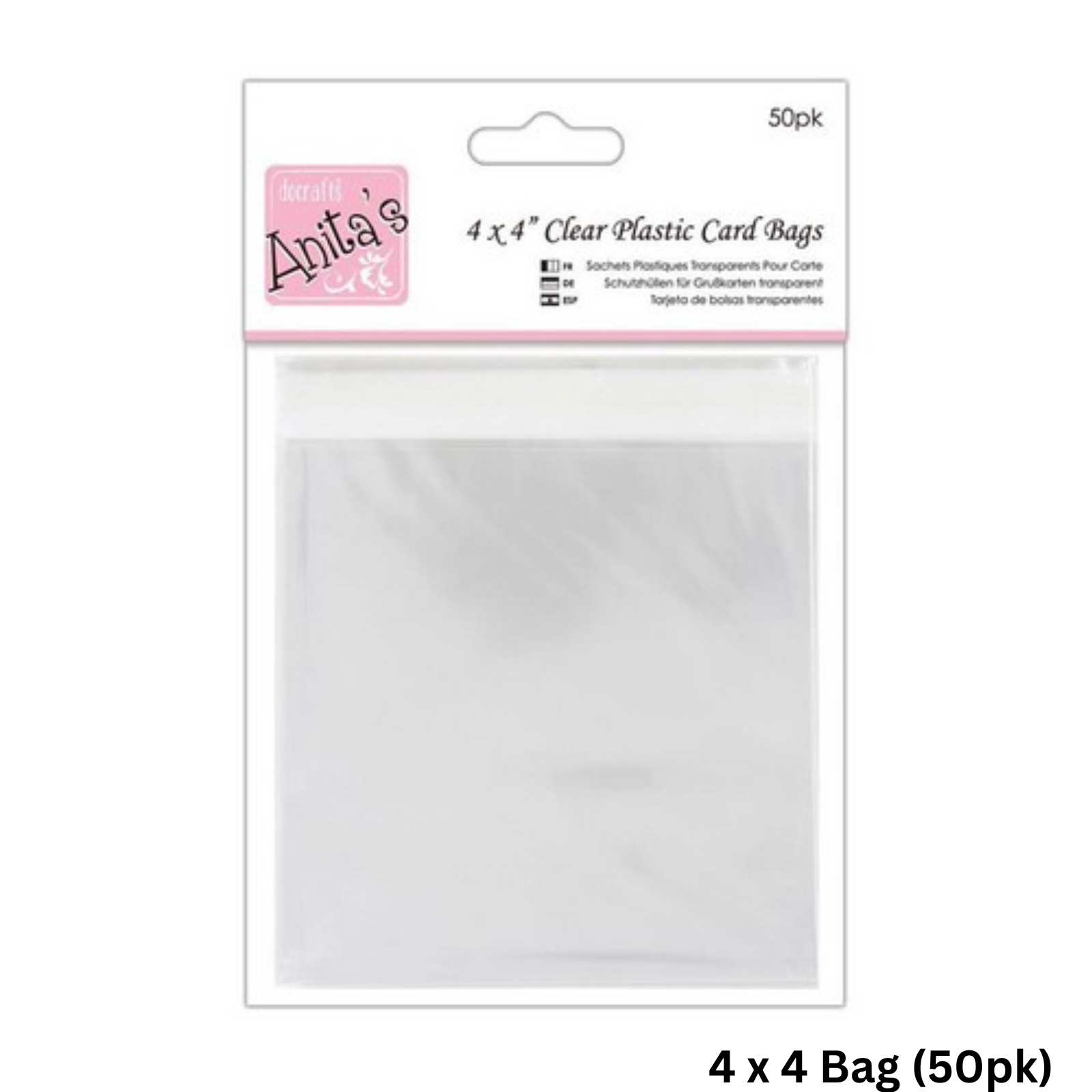 Anitas Card Bags Various Sizes Transparent Packs Clear Card Protection Plastic - Picture 9 of 10