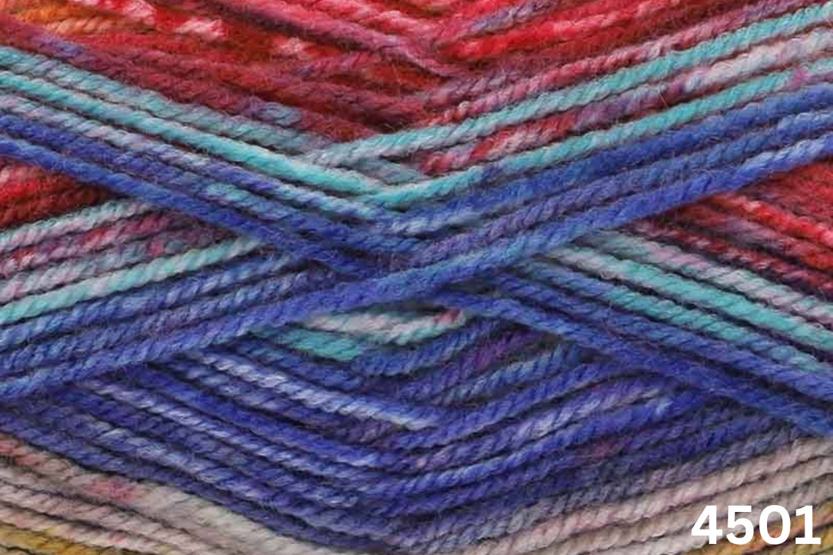 King Cole Bramble DK Double Knitting Self Striping Yarn 100g Acrylic Wool Ball - Picture 18 of 21