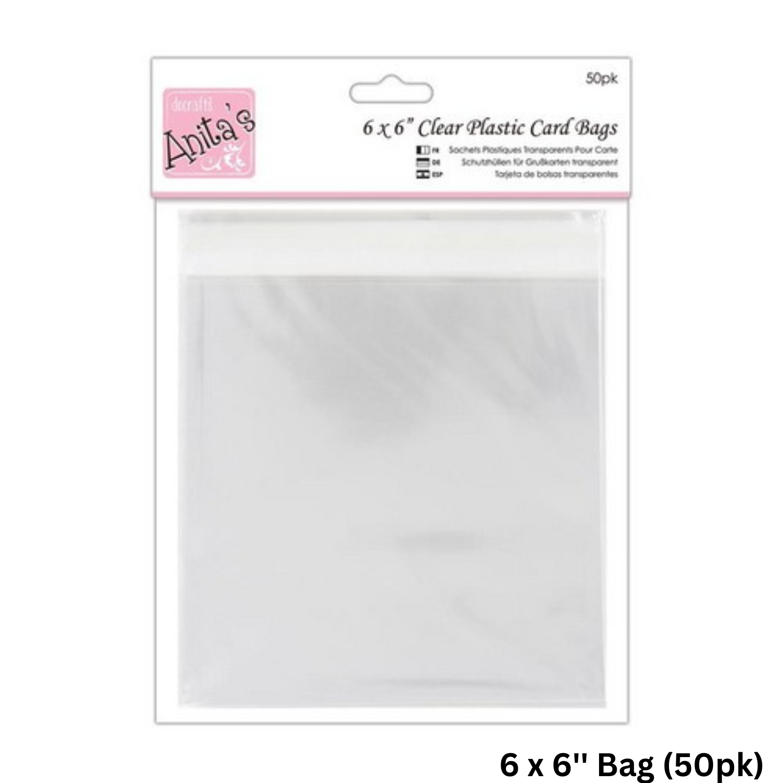 Anitas Card Bags Various Sizes Transparent Packs Clear Card Protection Plastic - Picture 8 of 10