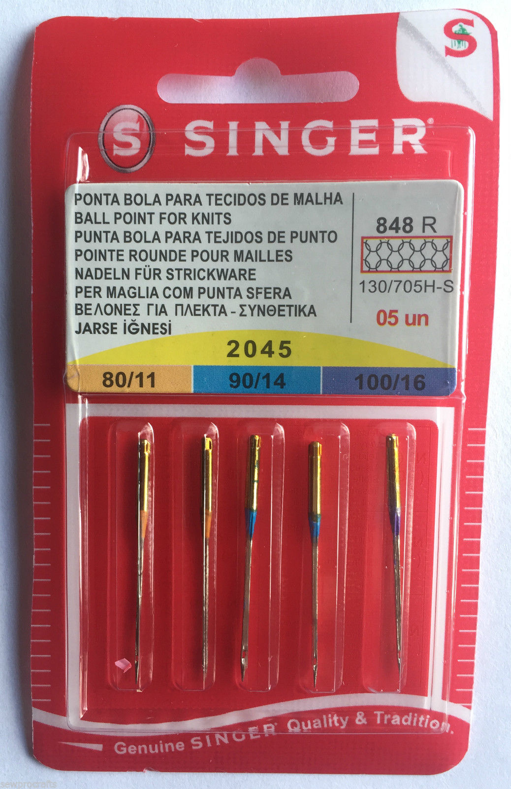 Singer Sewing Machine Needles All Styles / Sizes Domestic Standard