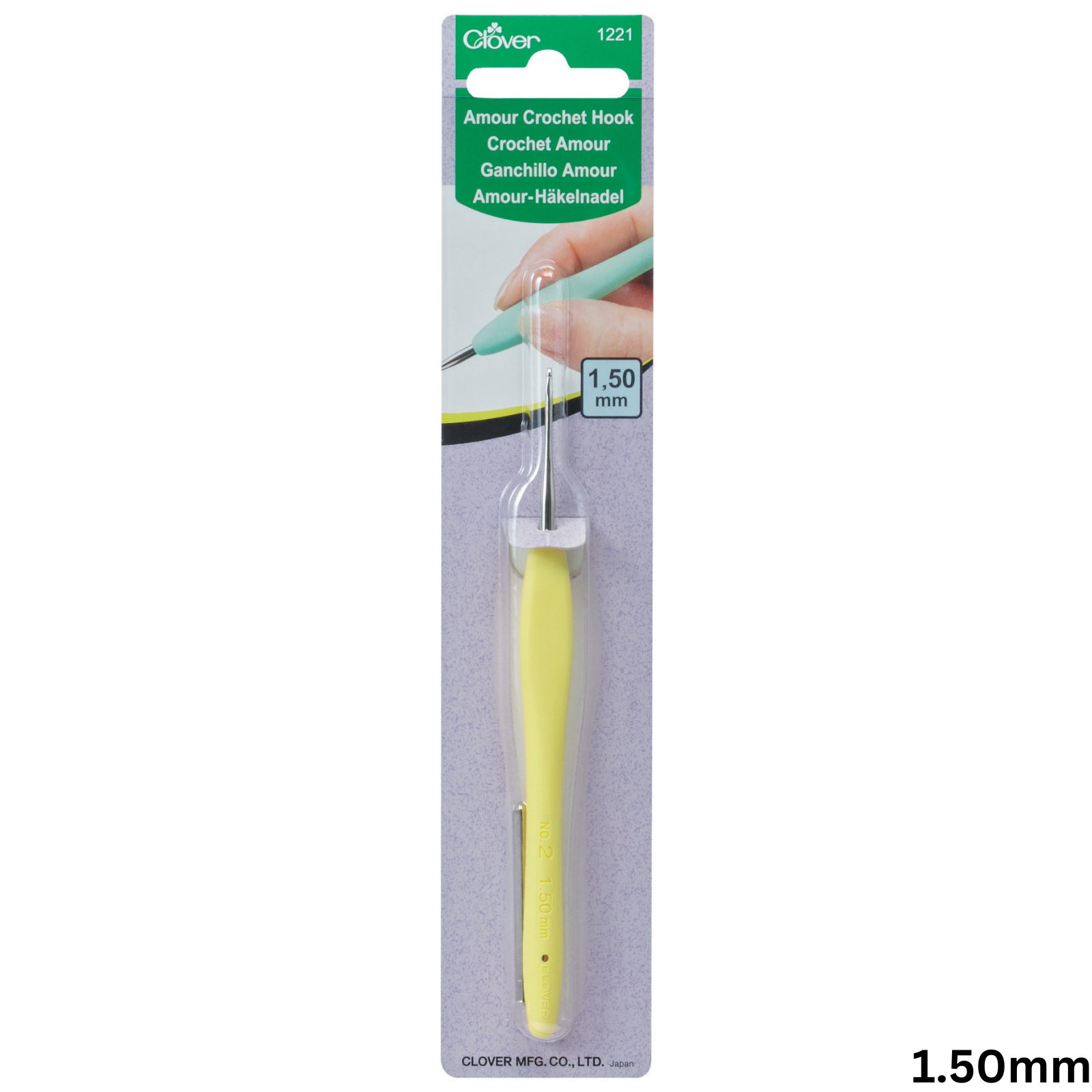 Clover Amour Soft Touch Crochet Hook Coloured All Sizes 0.6mm to 15mm Knitting - Picture 7 of 24