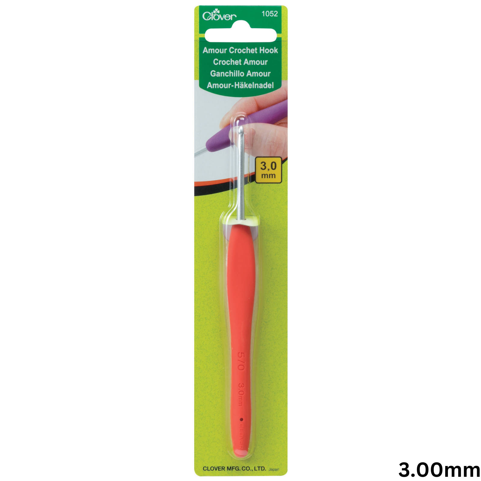 Clover Amour Soft Touch Crochet Hook Coloured All Sizes 0.6mm to 15mm Knitting - Picture 11 of 24
