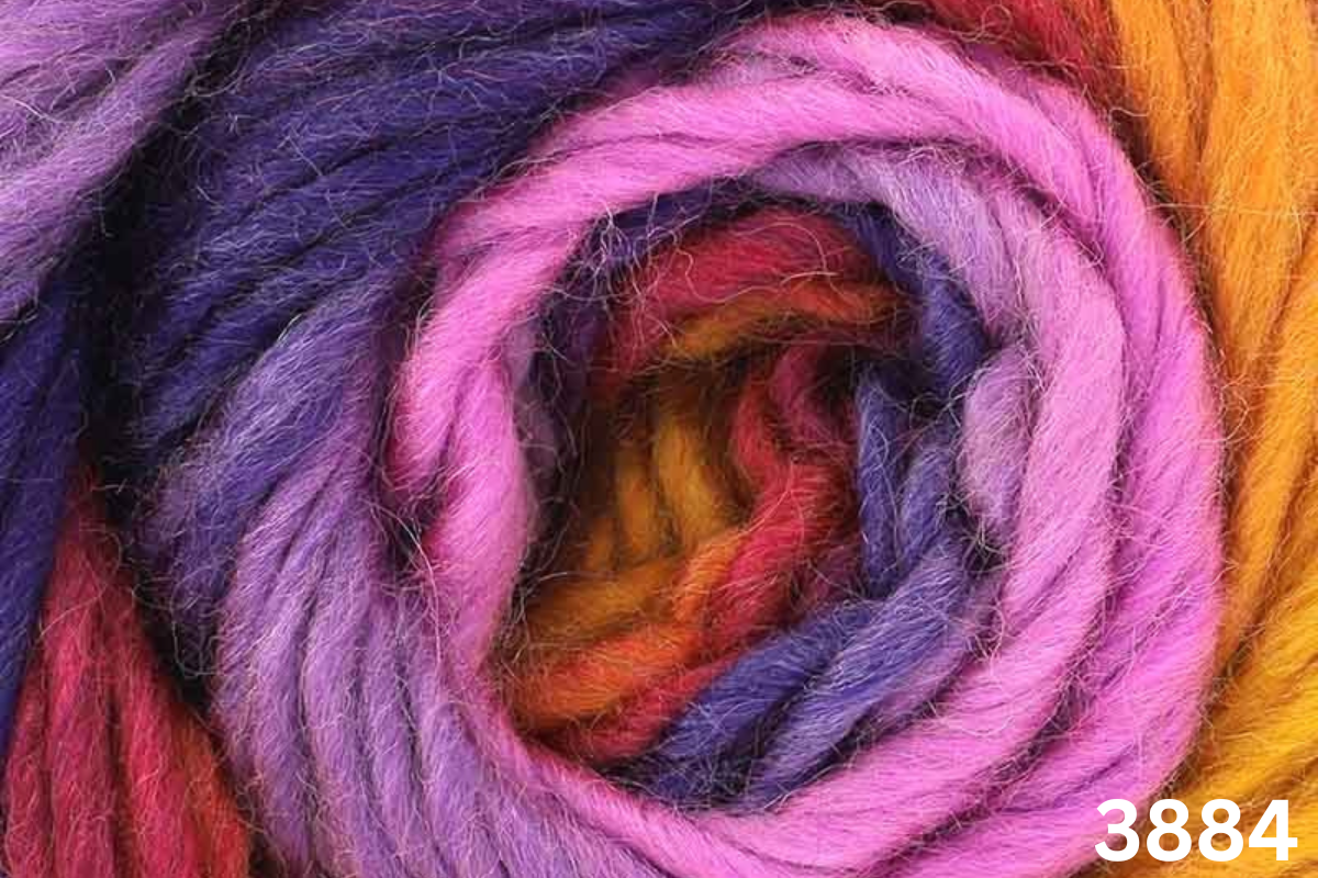 King Cole Riot Chunky Multi Coloured Knitting Yarn - 100g Acrylic Wool Blend - Picture 25 of 25