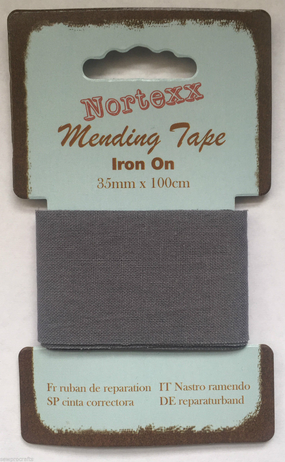 Nortexx Iron On Mending Tape Repair Fabric 100 Cotton 1m x 35mm ALL
