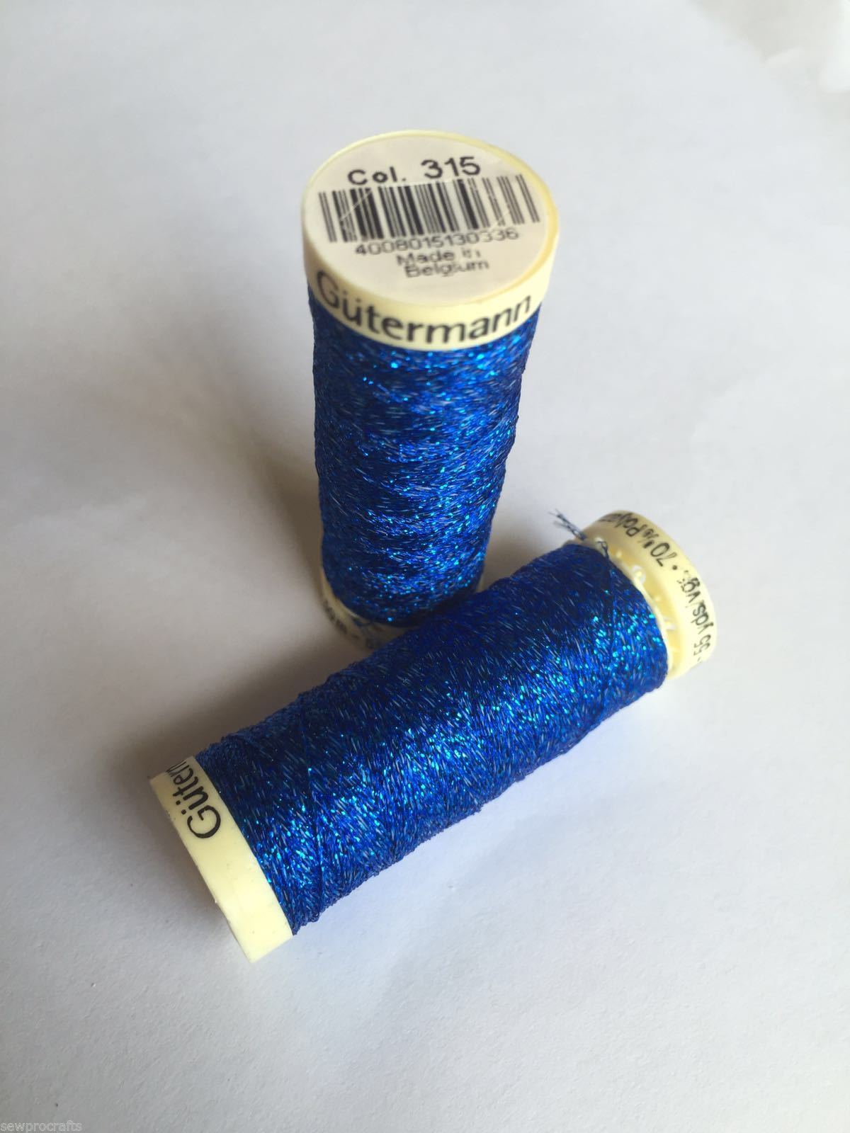 Gutermann Metallic Effect Thread Sparkling Glitter Thread 50m Reels - 12 Colours - Picture 9 of 13