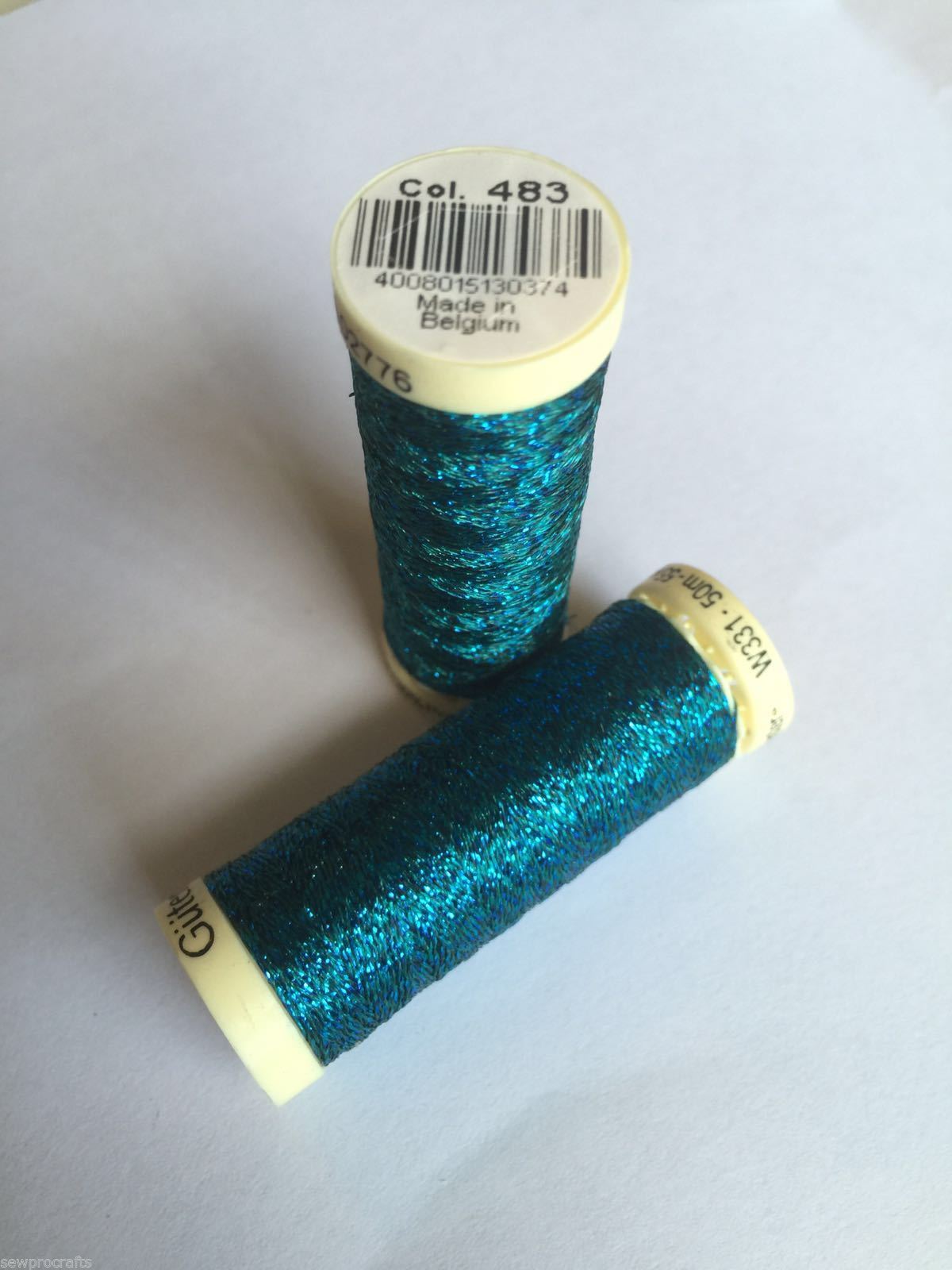Gutermann Metallic Effect Thread Sparkling Glitter Thread 50m Reels - 12 Colours - Picture 11 of 13