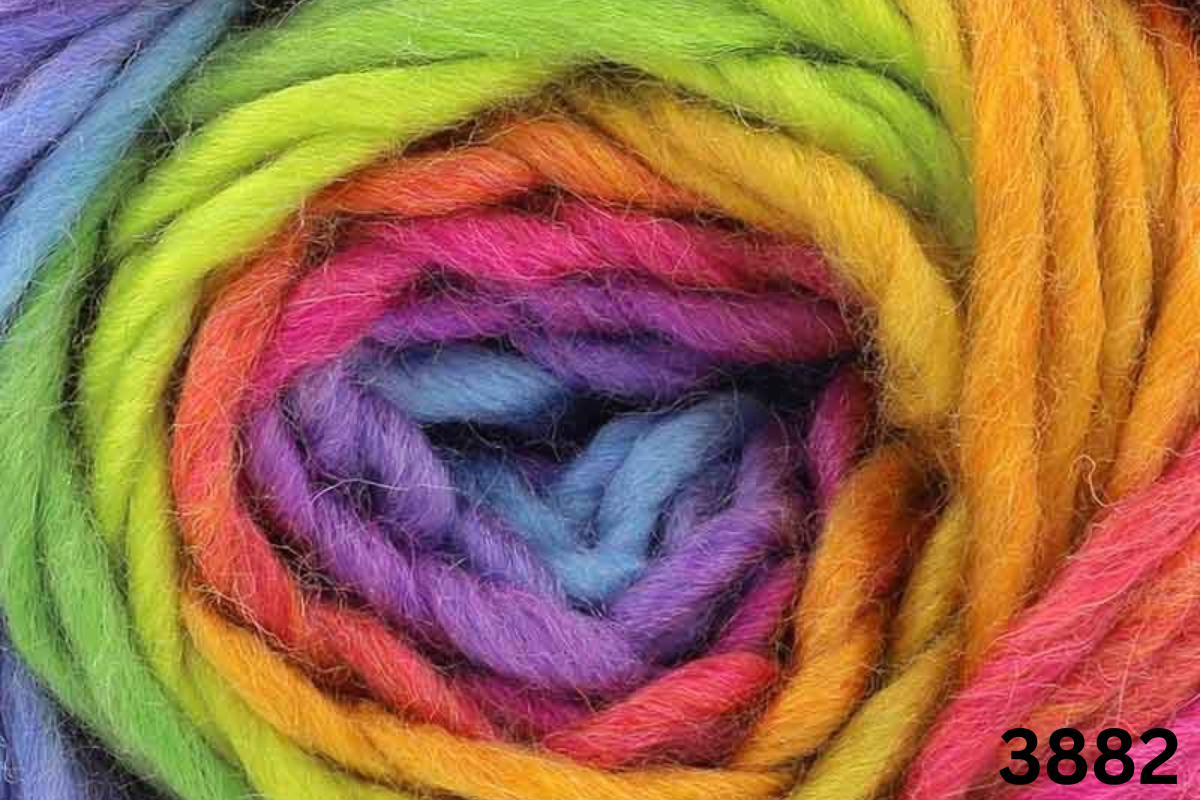 King Cole Riot Chunky Multi Coloured Knitting Yarn - 100g Acrylic Wool Blend - Picture 23 of 25