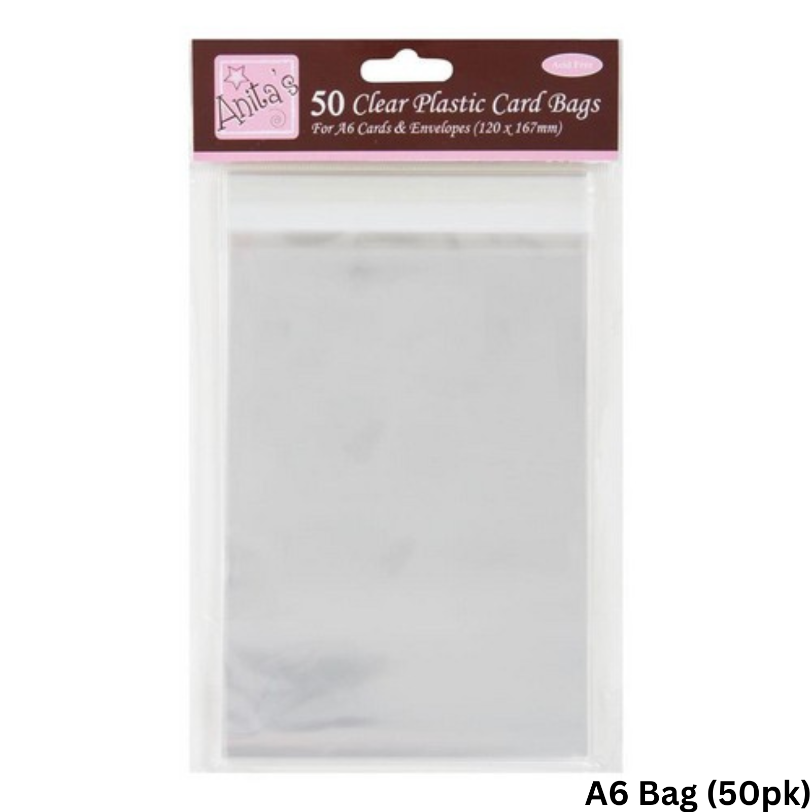 Anitas Card Bags Various Sizes Transparent Packs Clear Card Protection Plastic - Picture 2 of 10
