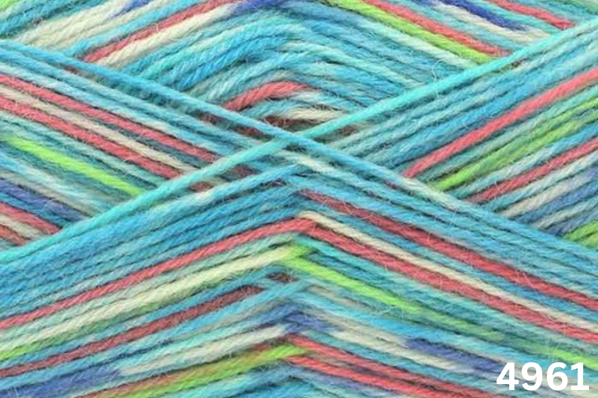 King Cole Zig Zag 4ply - 100g 75% Superwash 25% Nylon Yarn wool Knitting Crochet - Picture 17 of 17