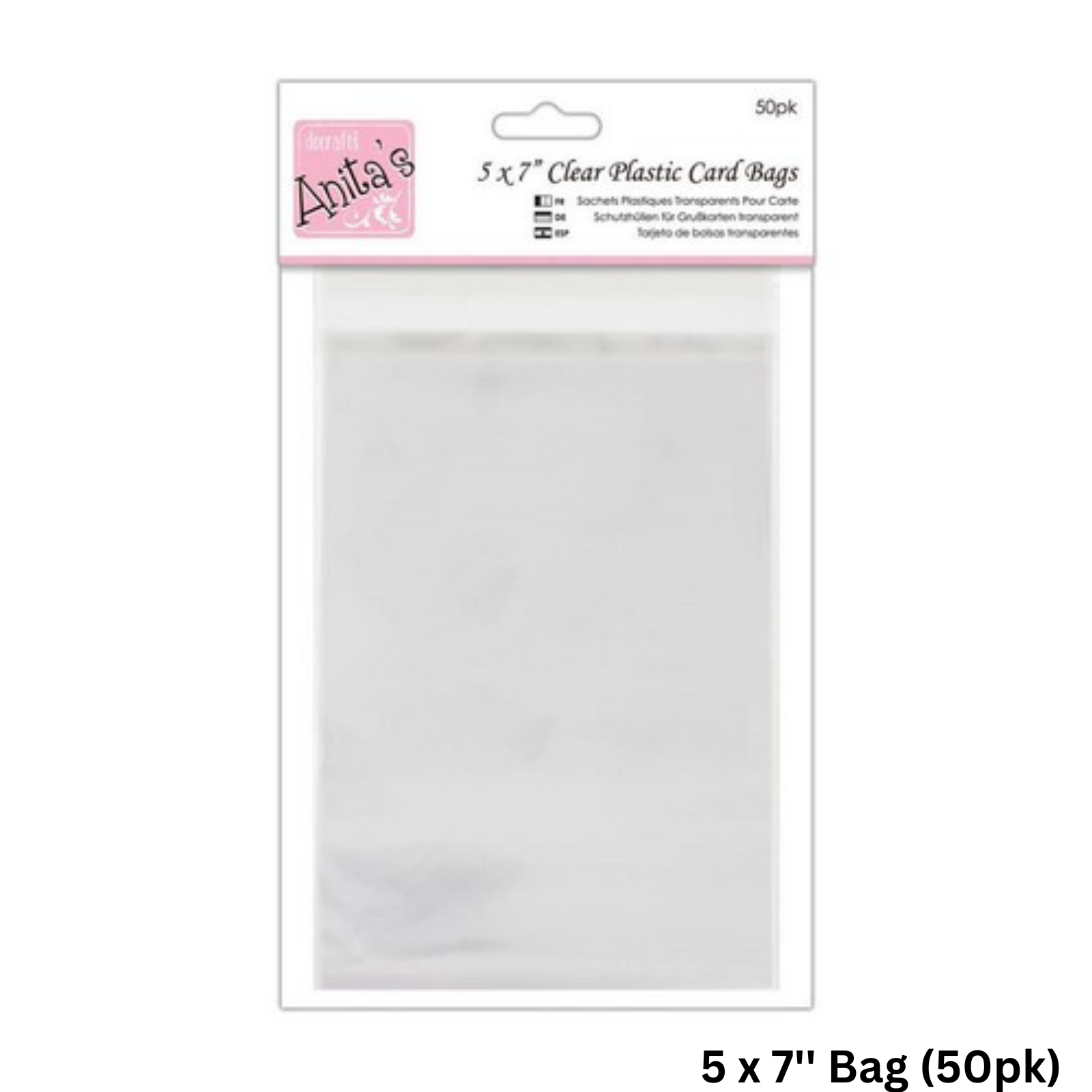 Anitas Card Bags Various Sizes Transparent Packs Clear Card Protection Plastic - Picture 7 of 10