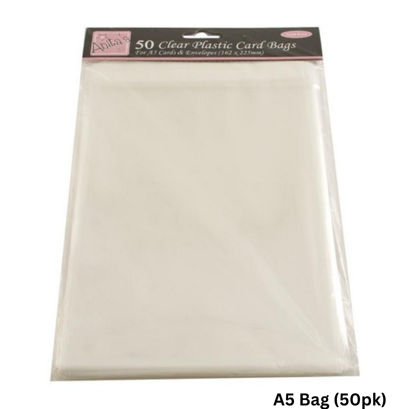 Anitas Card Bags Various Sizes Transparent Packs Clear Card Protection Plastic - Picture 5 of 10