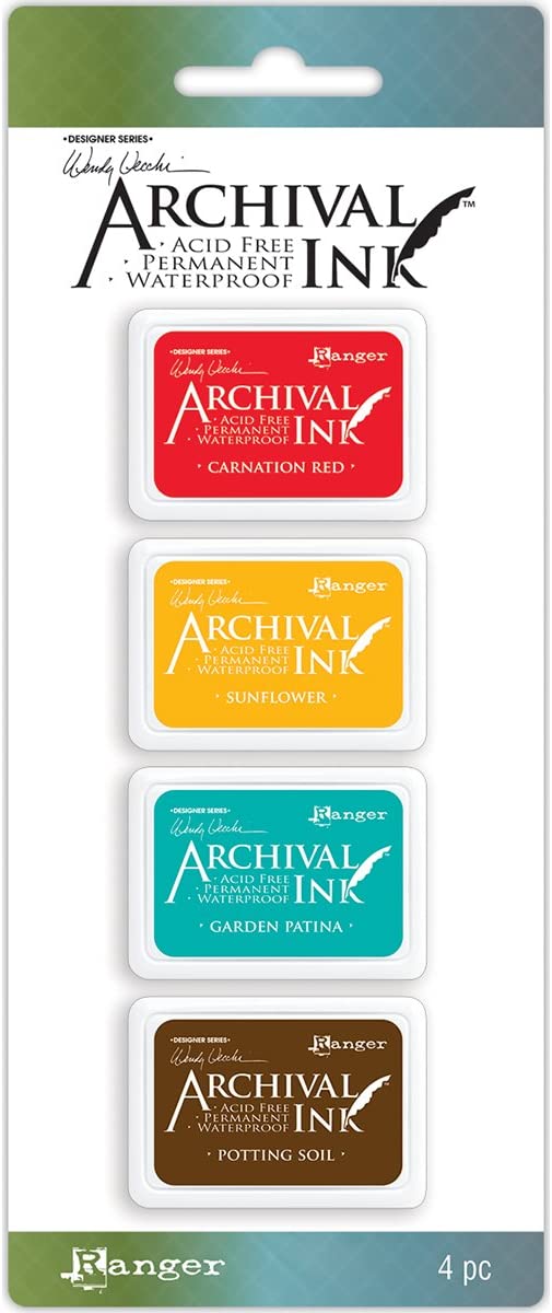 Ranger Archival Mini Ink Pads - Packs of 4 - Wendy Vecchi Card Making Scrapbook