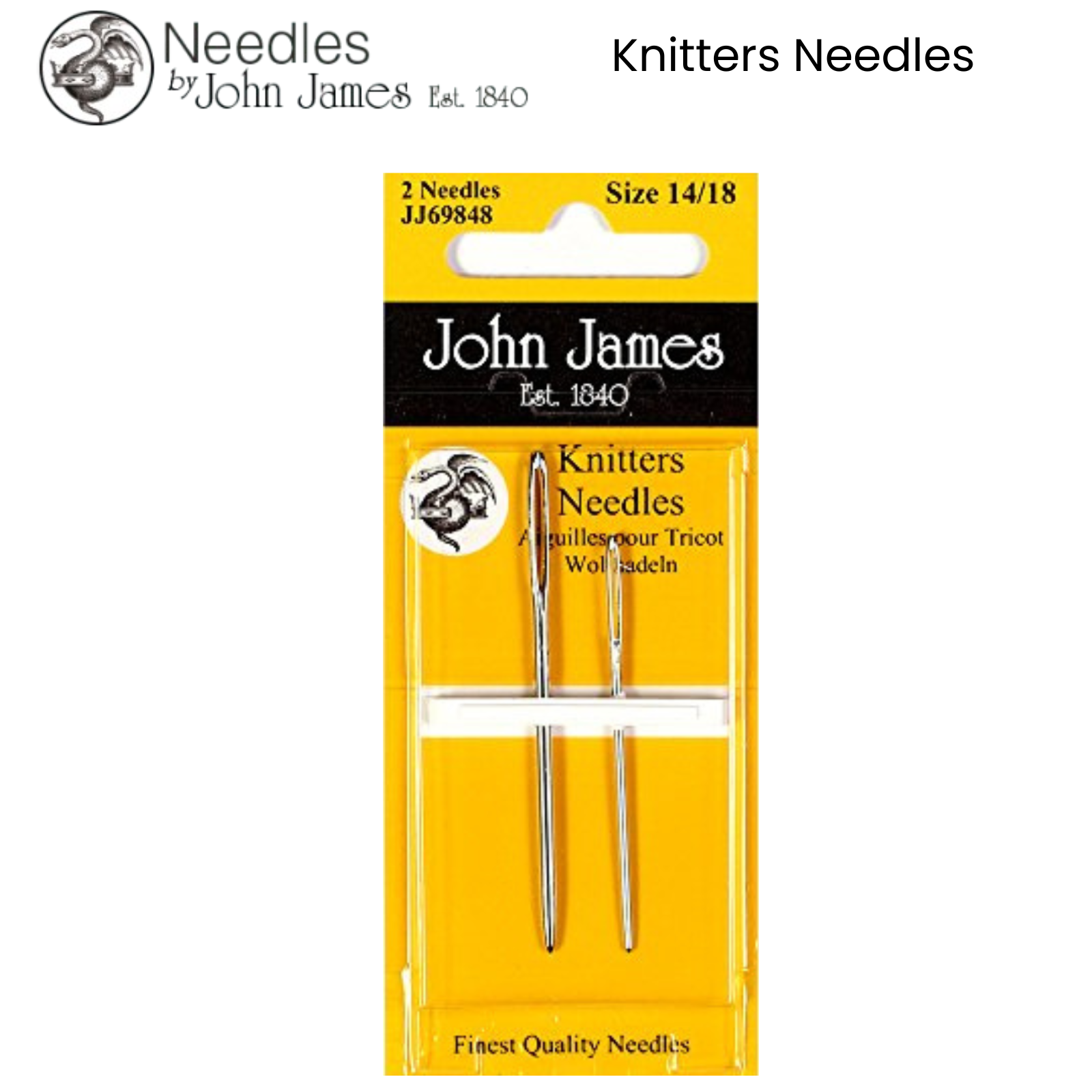 JOHN JAMES Hand Sewing Needles - ALL STYLES SIZES -SEWING CRAFT TAPESTRY BEADING - Picture 24 of 36